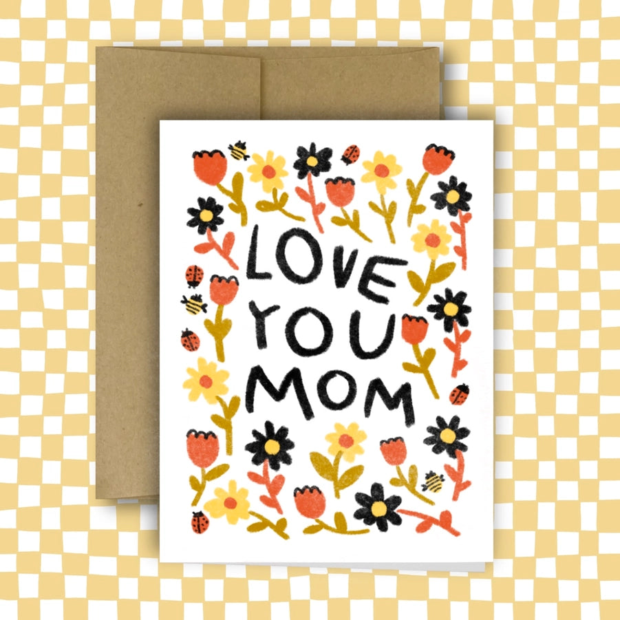 Love You Mom Mother's Day Card