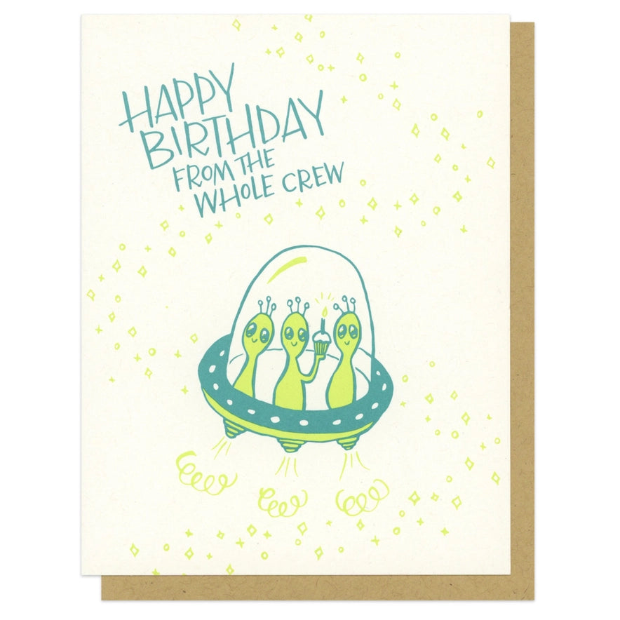 Alien Birthday Card