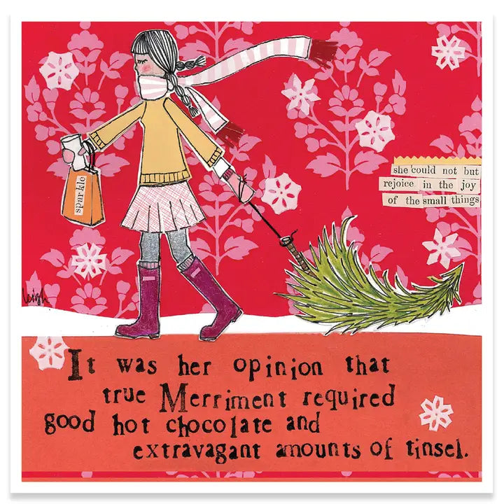 Merriment Required Christmas Card