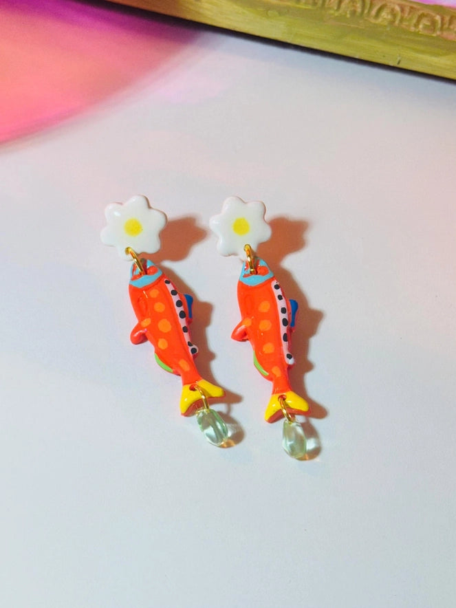 Little Fishy Fish Dangle Earrings