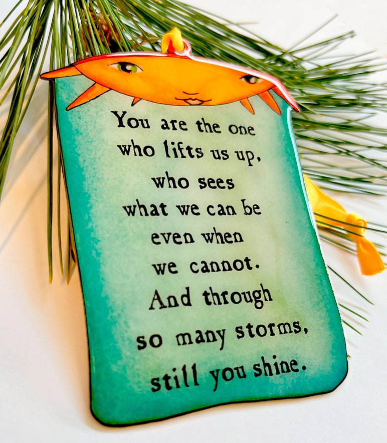 Lighthouse :: Enameled Aluminum Holiday Ornament