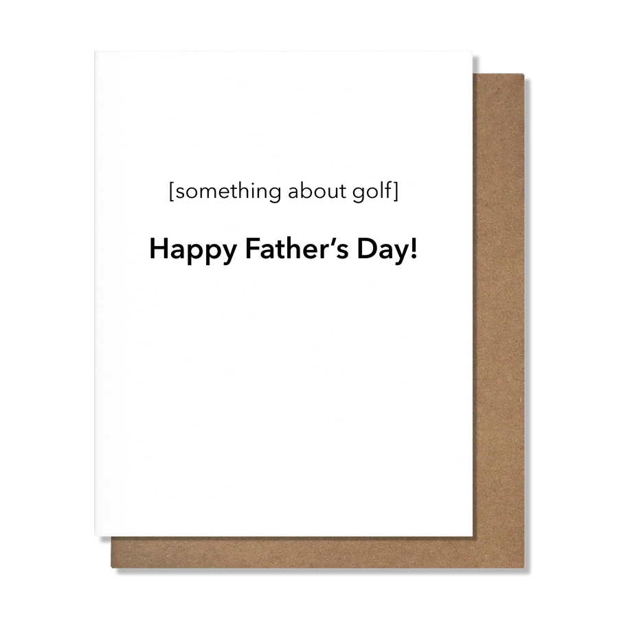 Golf Father's Day Card