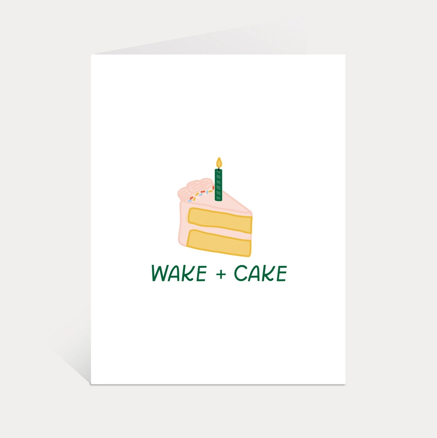 Wake + Cake Birthday Card