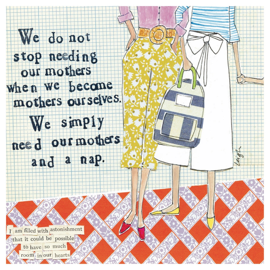 Mothers and a Nap Mother's Day Card
