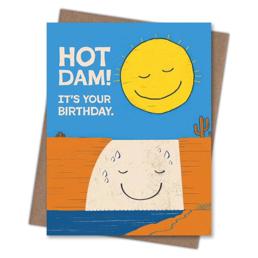 Hot Dam Birthday Cad