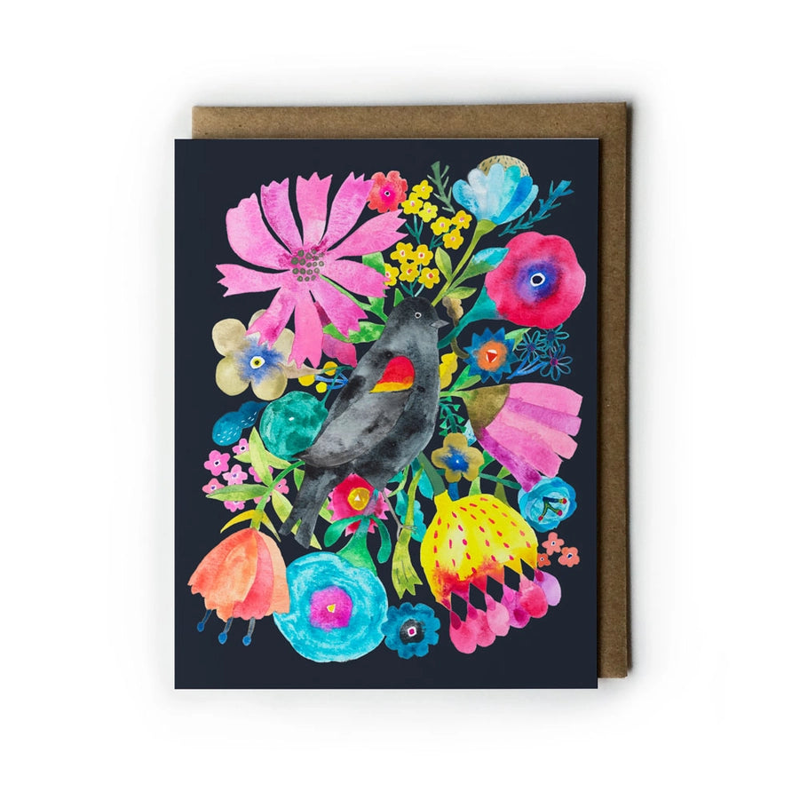 Blackbird Greeting Card