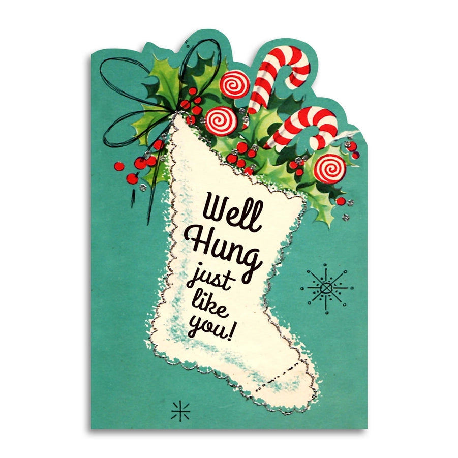 Well Hung Christmas Card