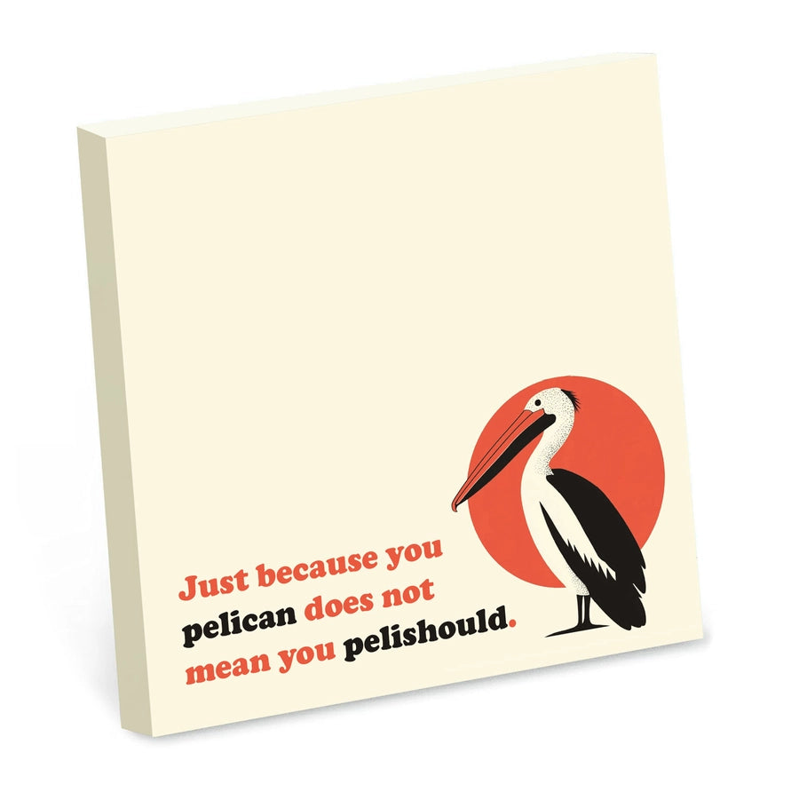 Pelican Sticky Note Pad