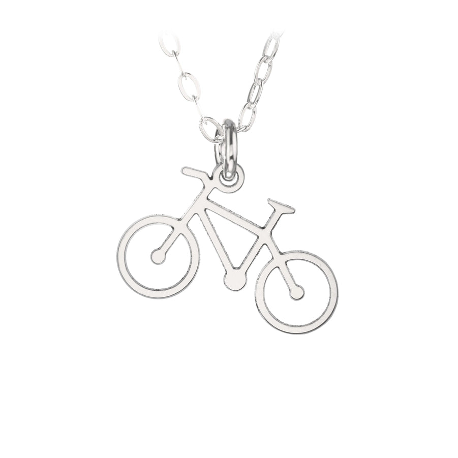 Bicycle Cut-Out Petite Necklace
