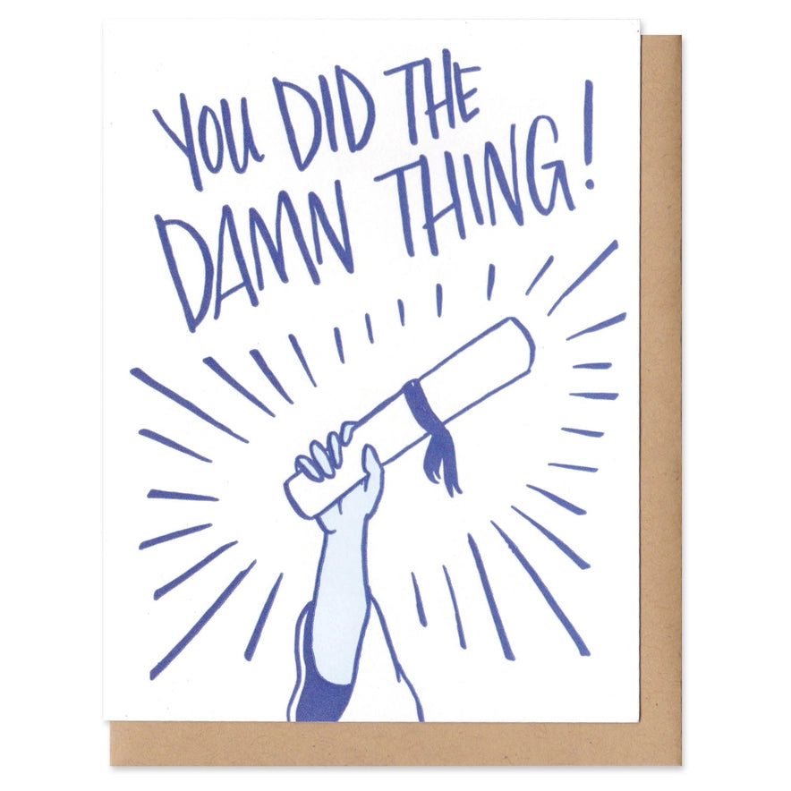 The Damn Thing Graduation Card