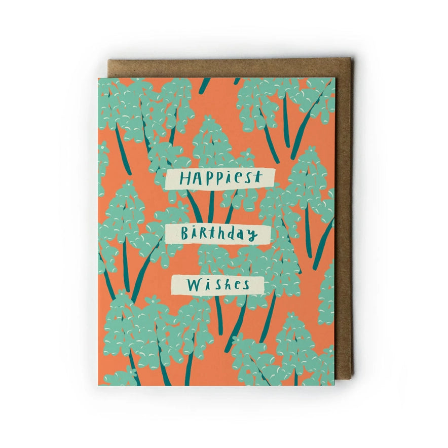 Grape Hyacinth Birthday Card