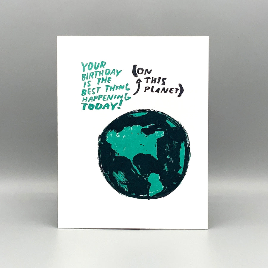 On This Planet Birthday Card