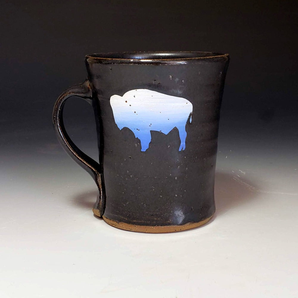 Blue Ombre Hombre Bison Mug