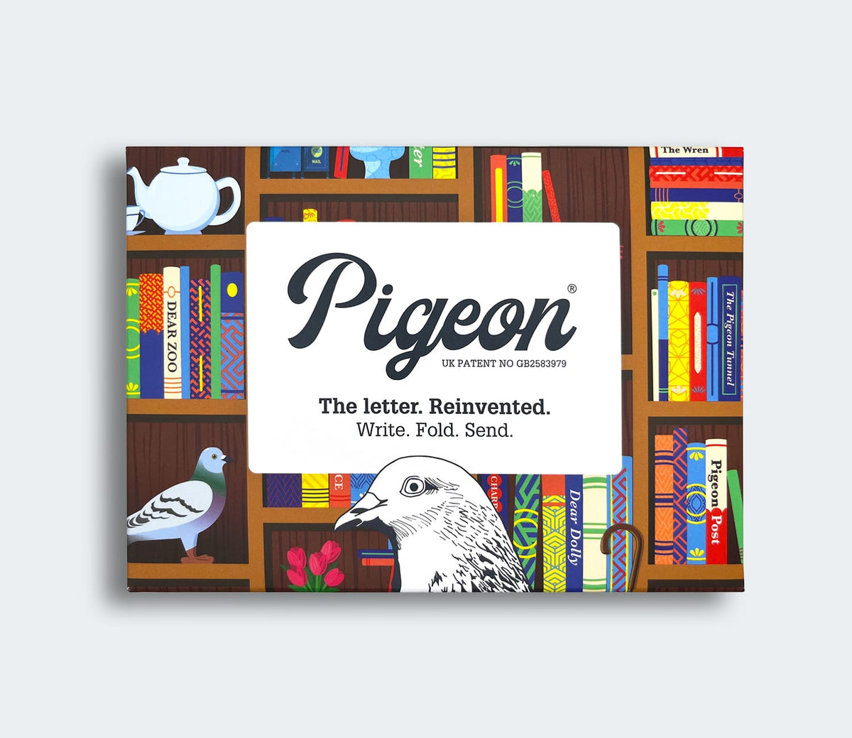 Bookstore Folding Letter Stationery :: Pack of 6