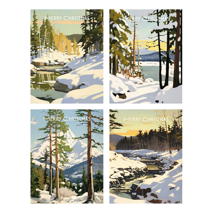 Winter Landscapes Christmas Notecards Box Set