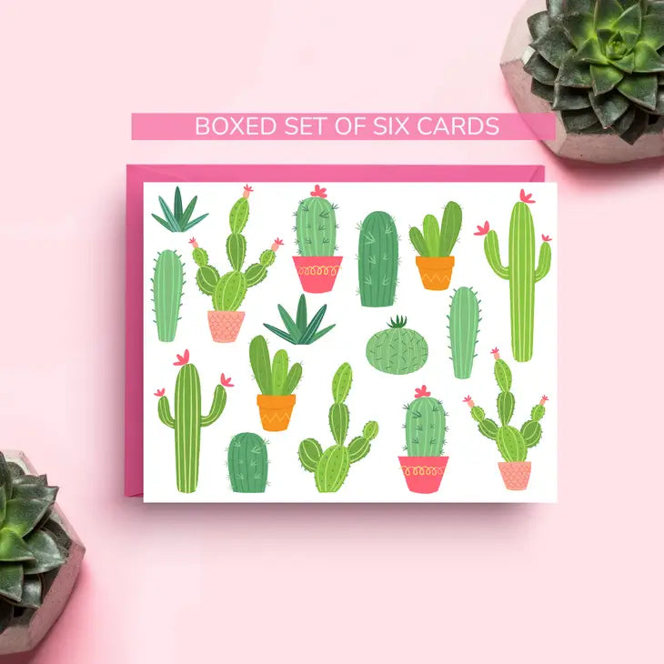 Cactus Boxed Stationery