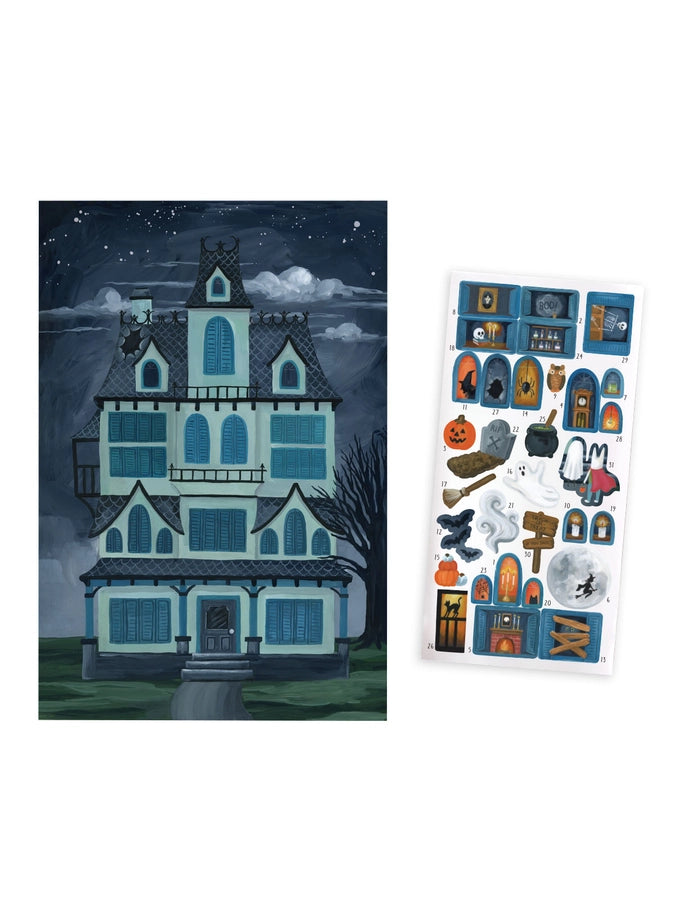 Halloween Countdown Haunted House Calendar