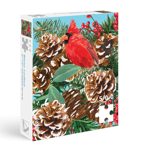 Cardinal and Pinecone 500-Piece Puzzle
