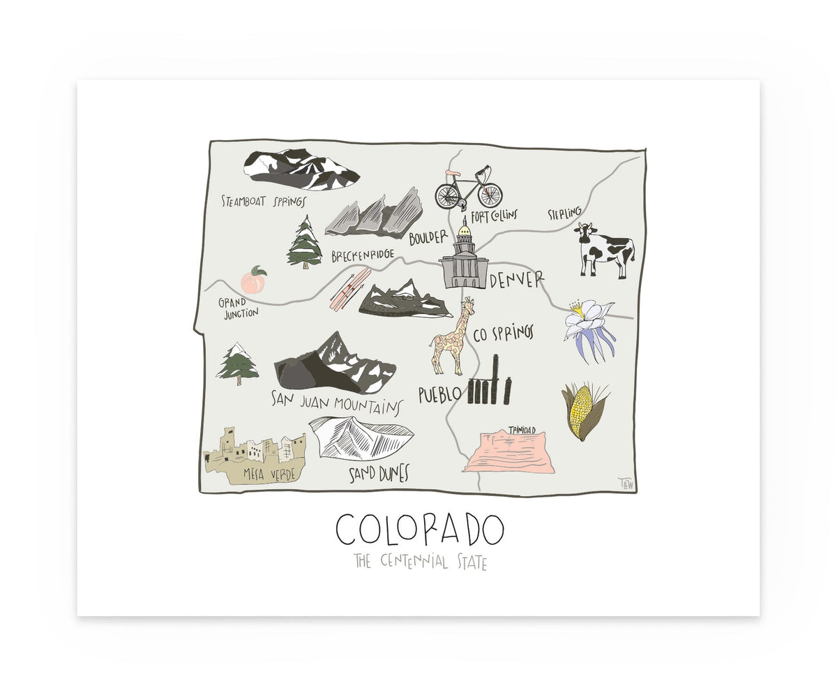 Colorado State Art Print