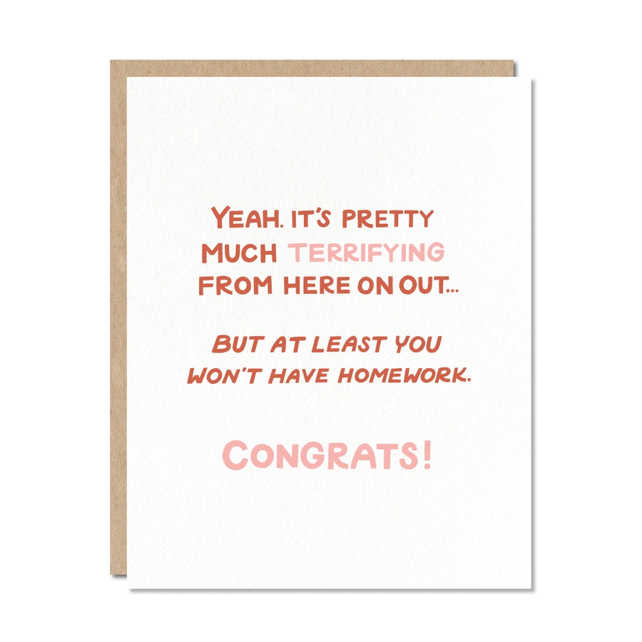 Terrifying Congratulations Card – PERIOD SIX STUDIO