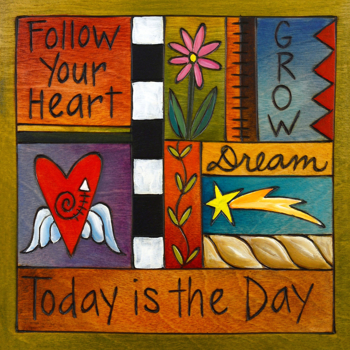 Daily Affirmations :: 6x6 Wall Plaque