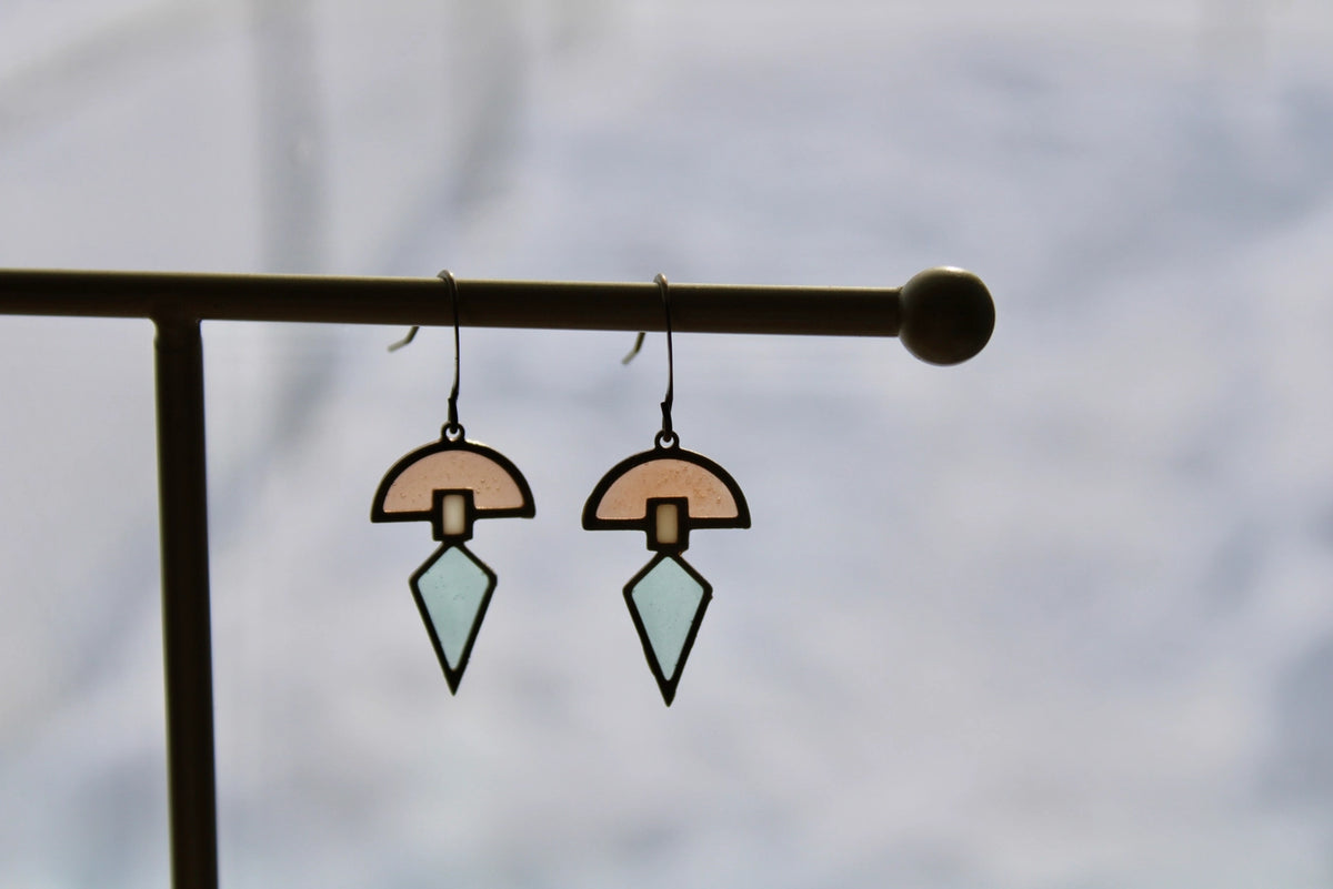 Canopy :: Stained Glass Resin Earrings