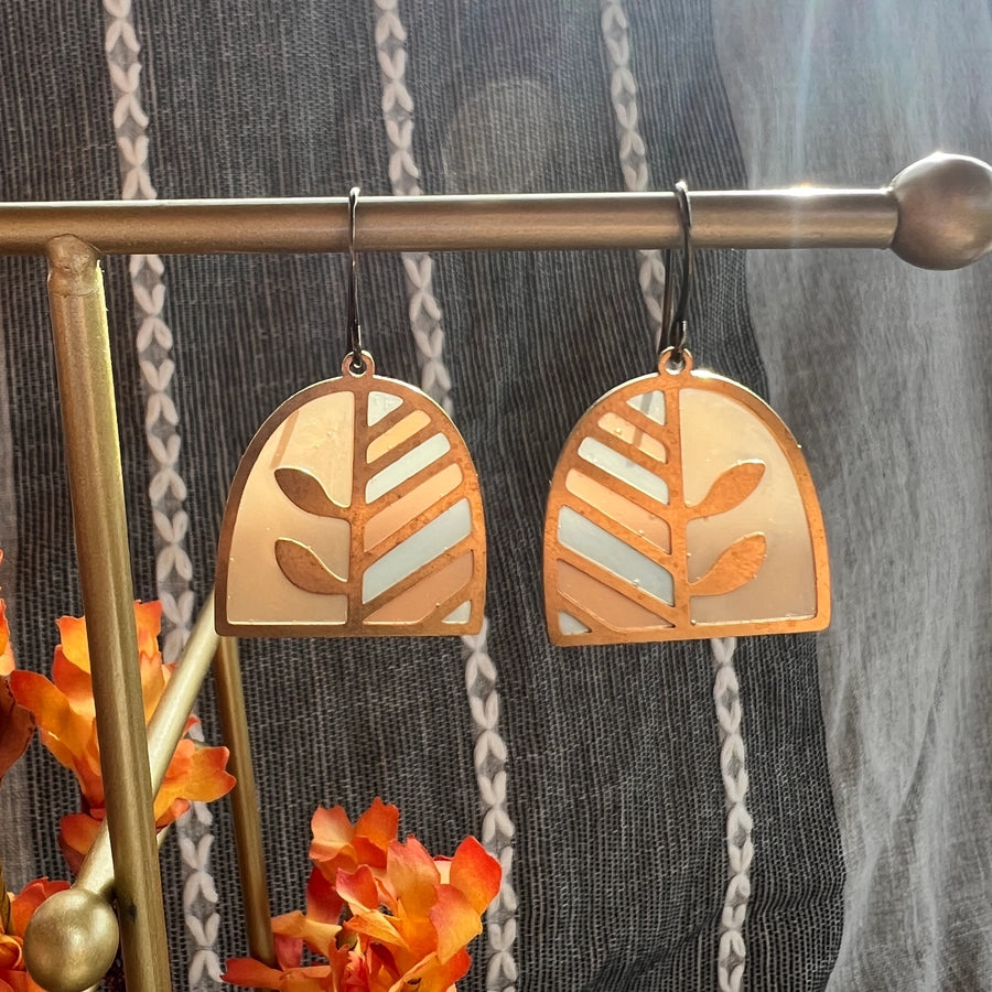 Equinox :: Stained Glass Resin Earrings