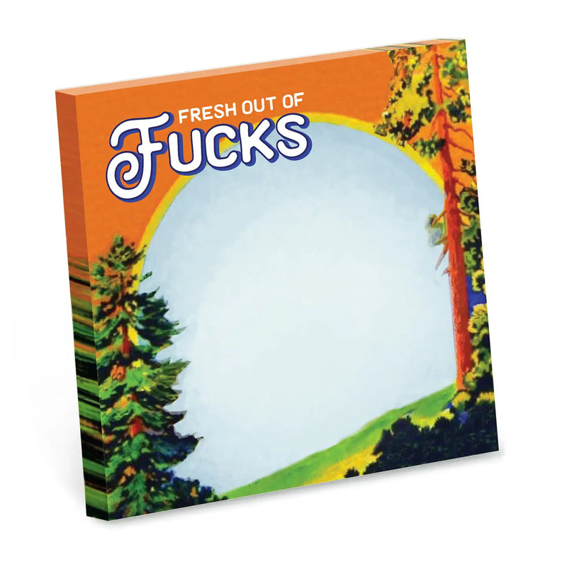 Product packaging with a scenic design and text on an orange background