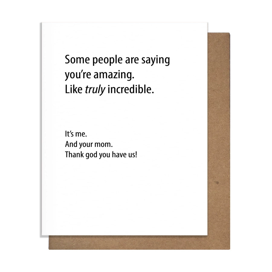 And Your Mom Friendship Card