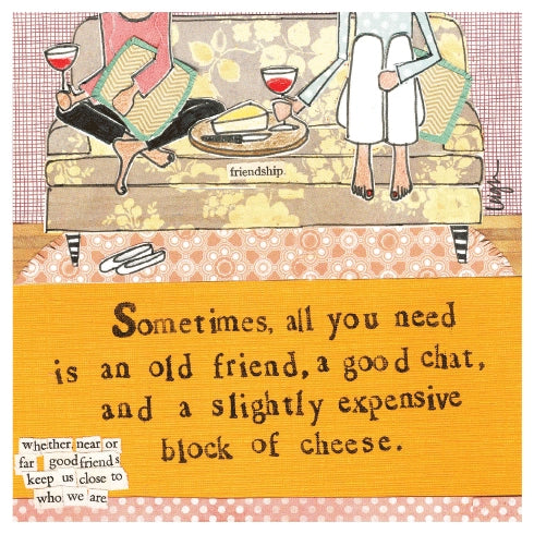 Block of Cheese Friendship Card