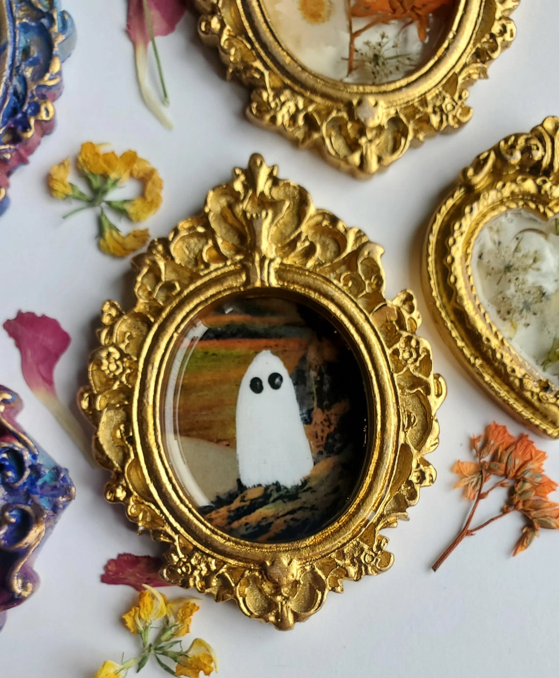 Ghosts on Vacation :: Mini Framed Art