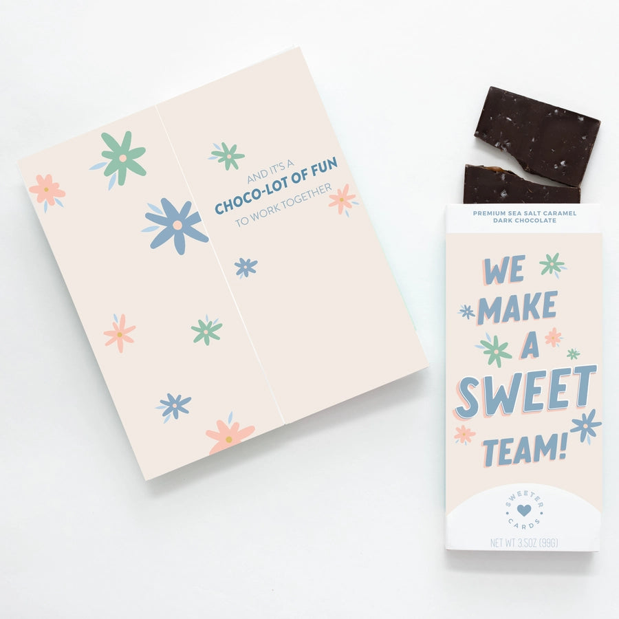 Sweet Team Card + Chocolate Bar