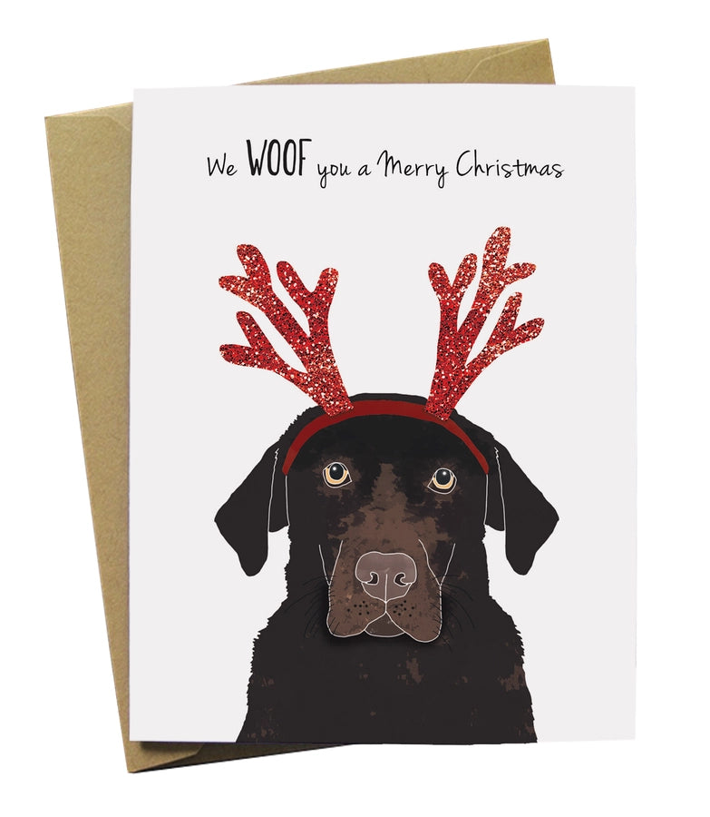 Woof Christmas Card