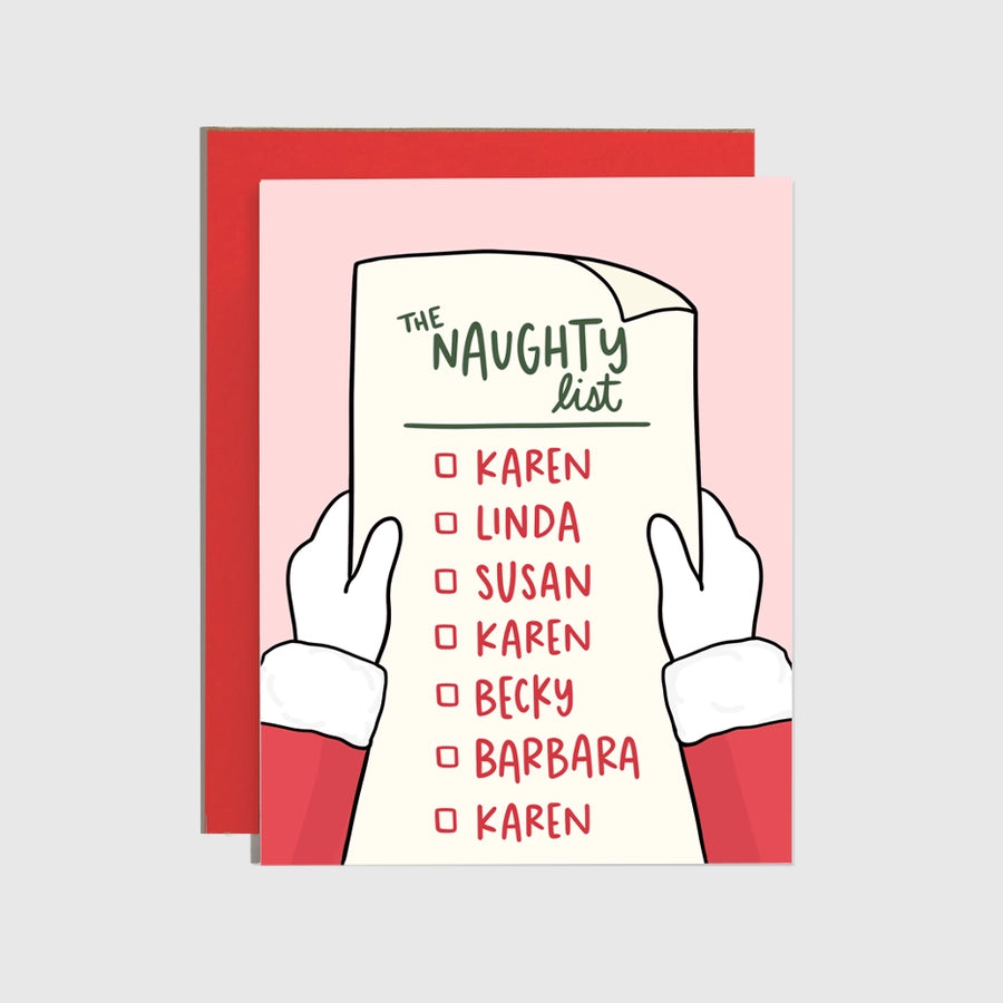 The Karen Naughty List Holiday Card