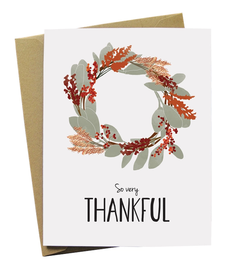 Thankful Wreath Card