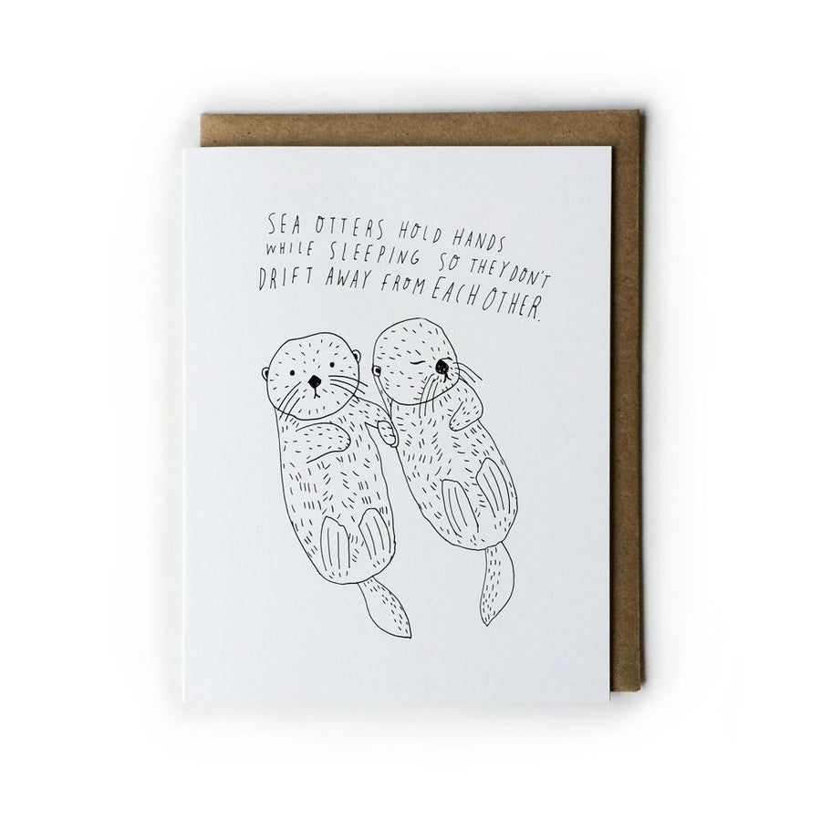 Sea Otter Love Card