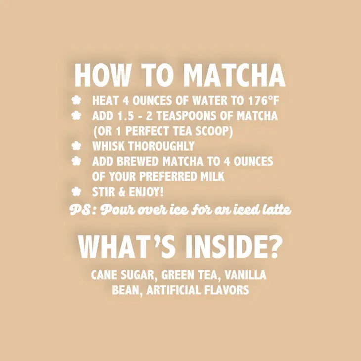 Smooth Vanilla Matcha :: Snarky Tea