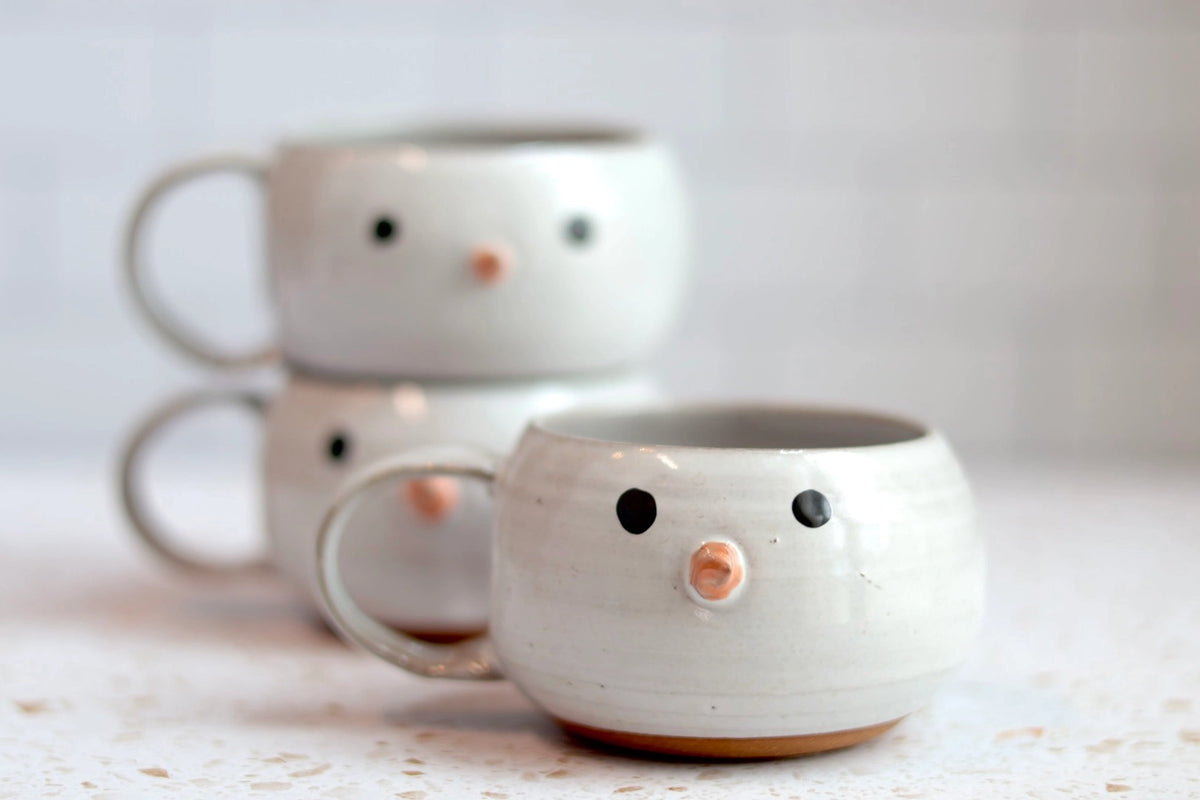 Handmade Snowman Coffee Mug