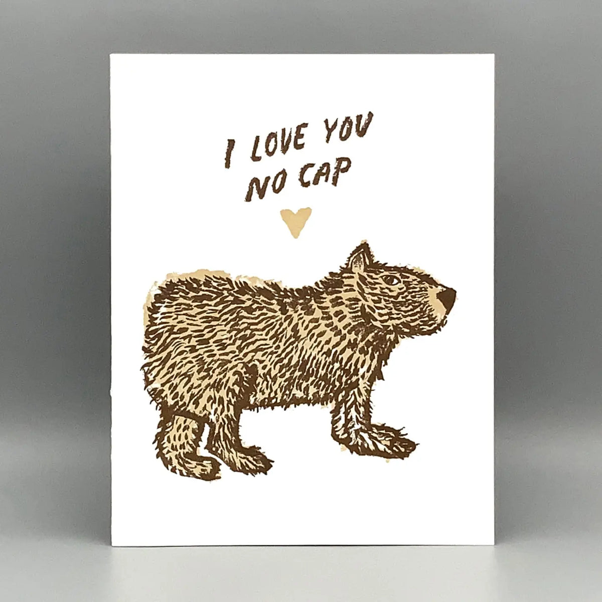 I Love You Capybara Card
