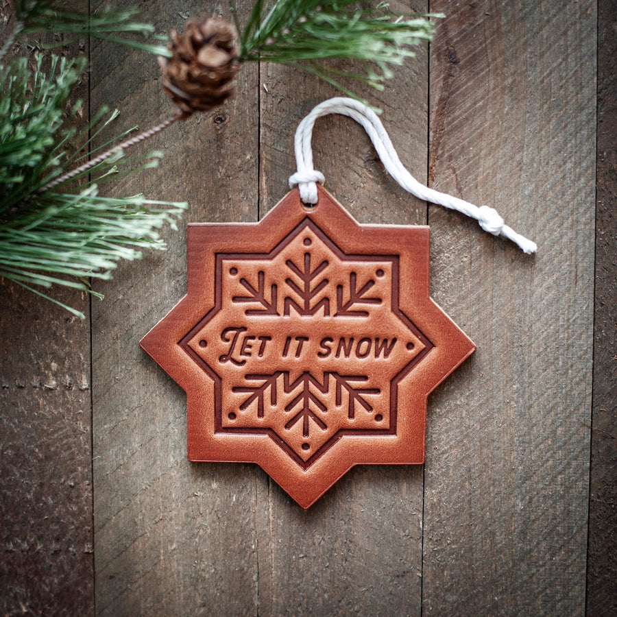 Leather Christmas Ornament