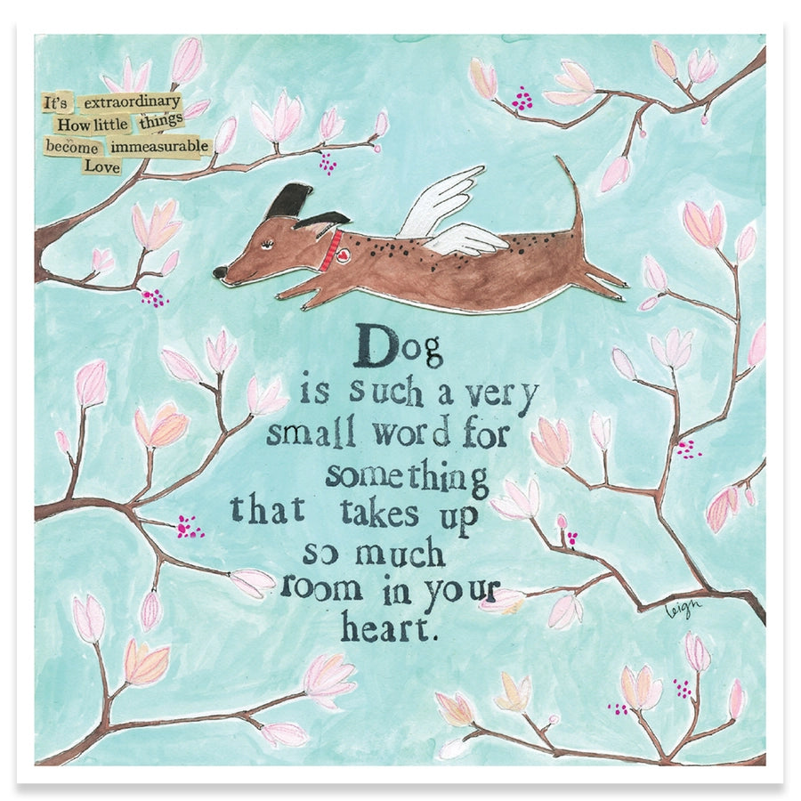 Dog Is A Small Word Pet Sympathy Card