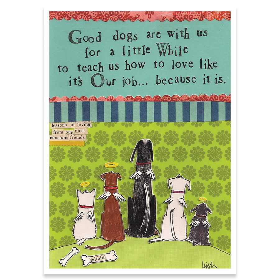 Good Dogs Pet Sympathy Card