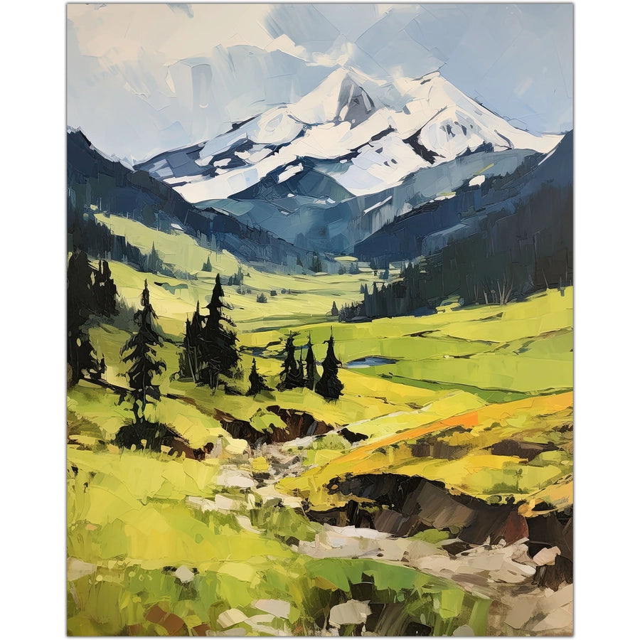 Cascade Mountain Art Print