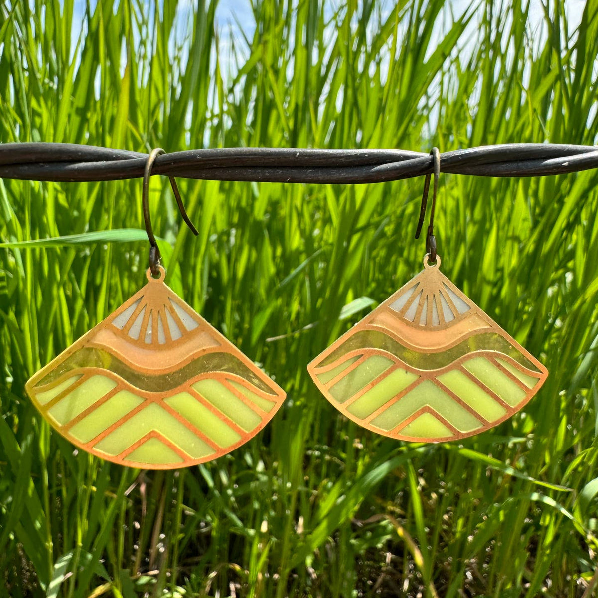 Range :: Stained Glass Resin Earrings