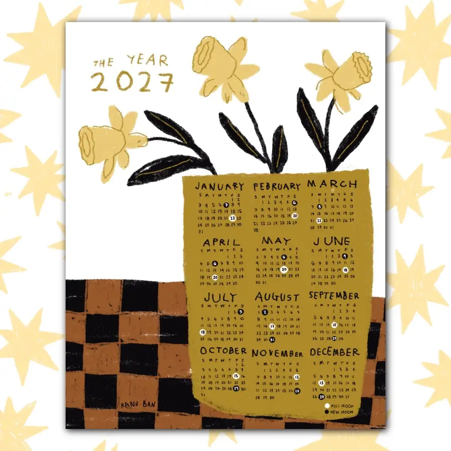 2027 Still Life Art Print Calendar