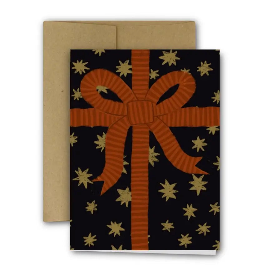 Wrapped With Stars Holiday Card