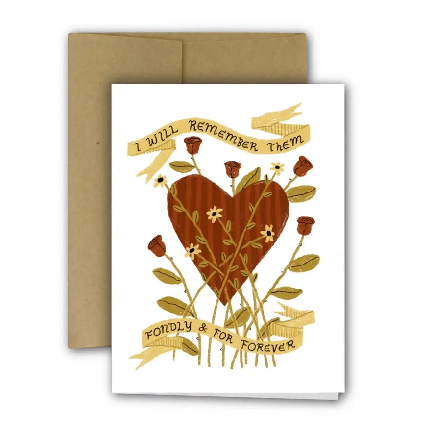 Remember Them Fondly Sympathy Card