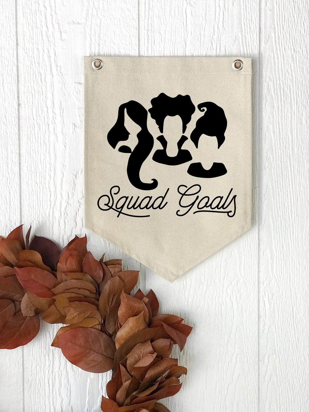 Sanderson Sisters Squad Canvas Banner Halloween Pennant Flag