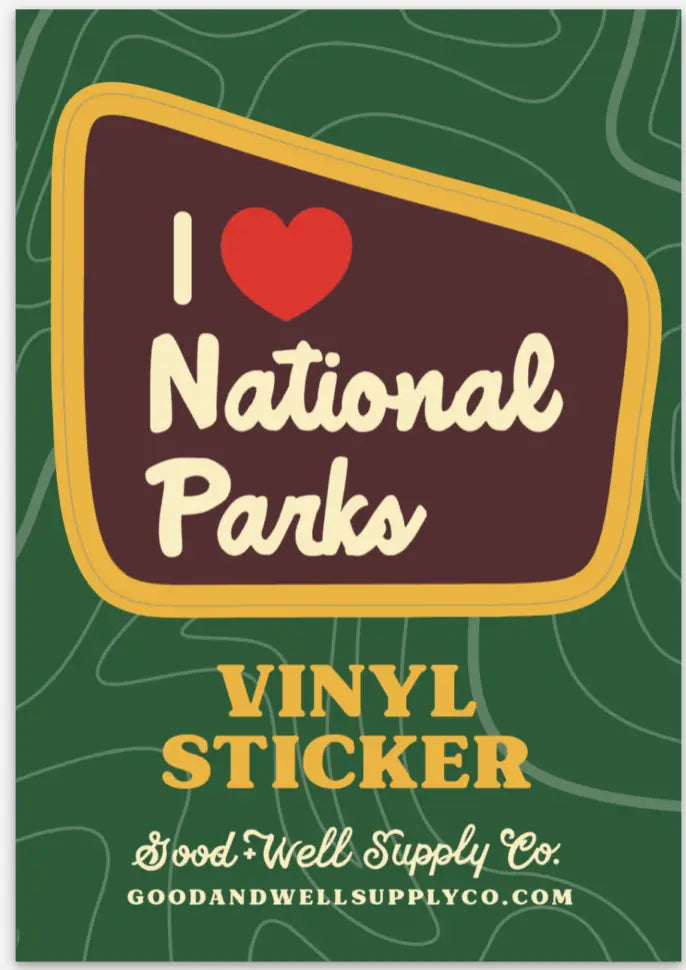 I Heart National Parks Sticker