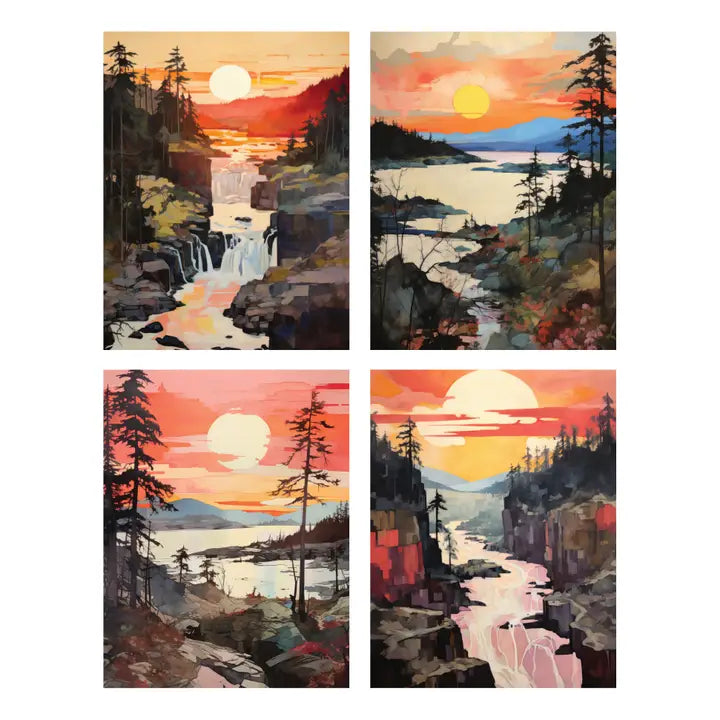 Sunrise Landscapes Notecards Box Set :: Set of 8